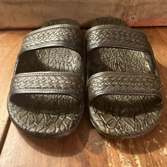 Vintage Pali Hawaii Sandals SIZE 12 DARK BROWN Women's - Picture 3 of 6